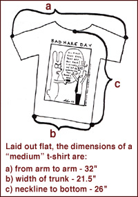 tshirt dimensions