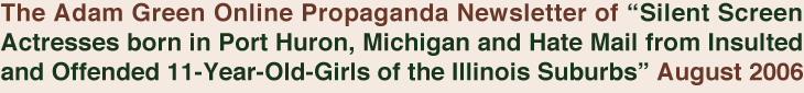 The Adam Green Online Propaganda Newsletter