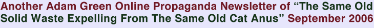 The Adam Green Online Propaganda Newsletter